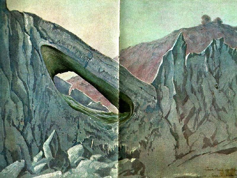 unknow artist wilson fangade med stor inlevelse dramatiken och ogastvanligheten i polarlandskapet i manga av sina skisser